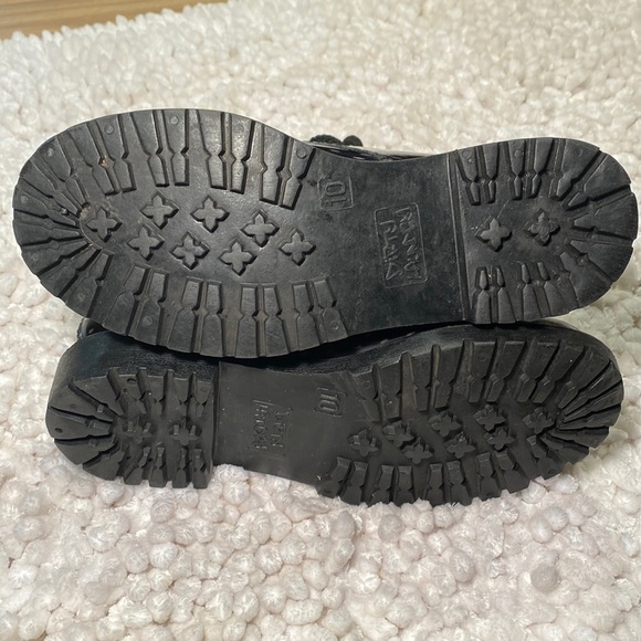 Dirty Laundry Polka Dot Jelly Combat Rain Boots Lace  Up Women’s size 10 - Picture 9 of 9